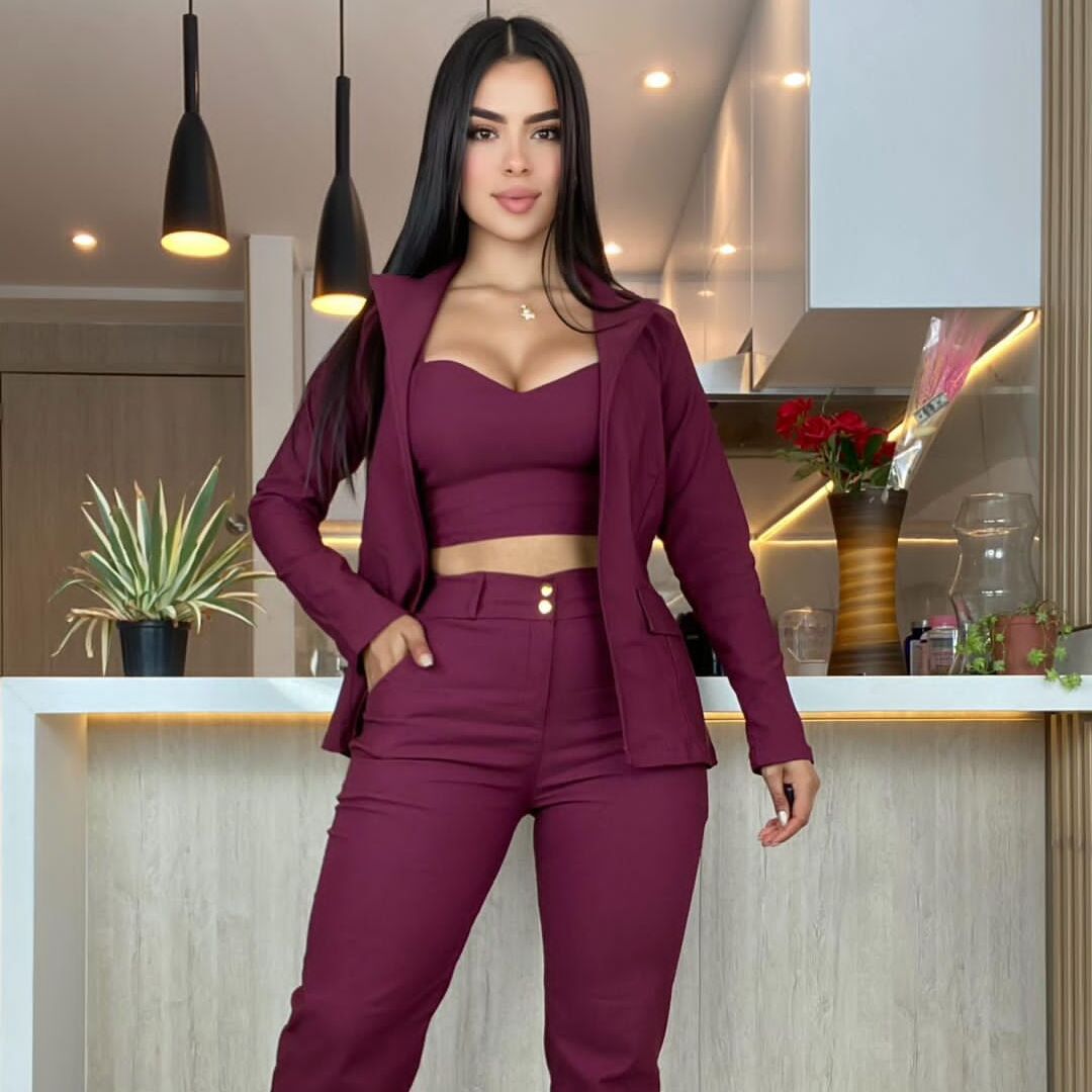 Conjunto 3 Piezas Amaia Elegante y Exclusivo