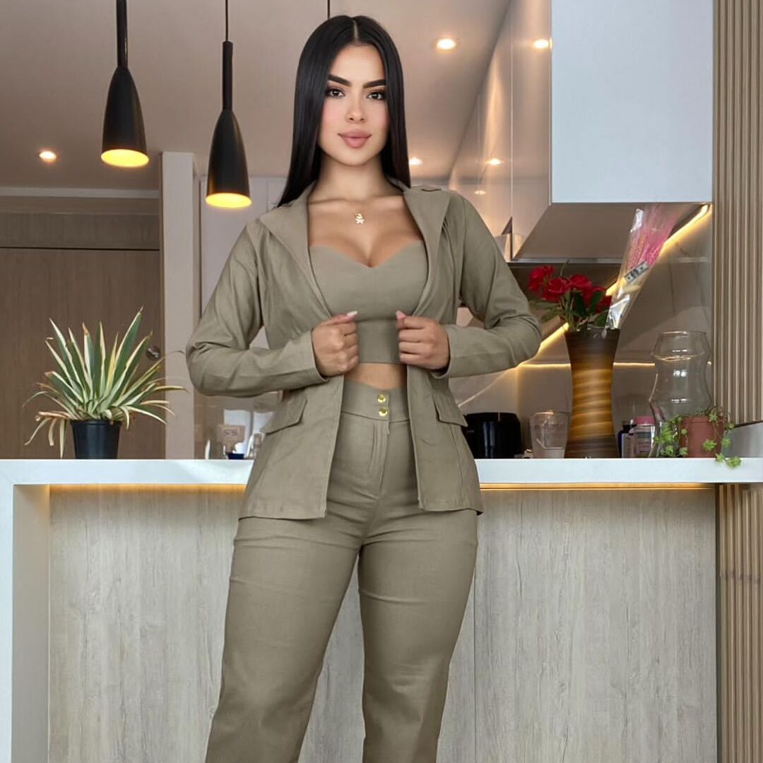Conjunto 3 Piezas Amaia Elegante y Exclusivo